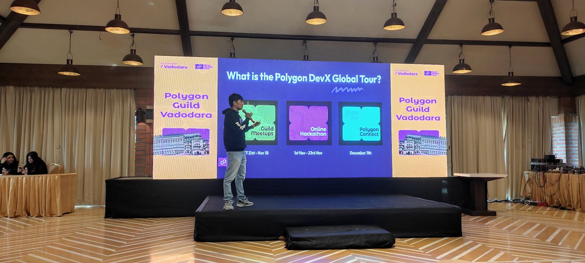saurabhnage624's tweet photo. Zooming into Vadodara on the Interchain Highway with @PolygonVadodara during the Polygon DevX Tour...🚀 @sohamshah__ from @hyperlaneIndia just unleashed a storm of inspiration my mind's now a kaleidoscope of possibilities...🧠💥 #InnovationJourney #PolygonMagic https://t.co/Hxecs0a9GB
