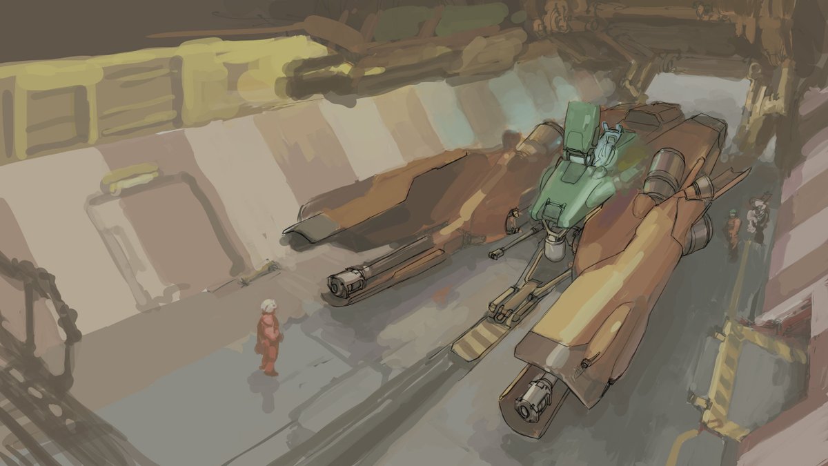 mecha robot science fiction sketch from above pilot suit jumpsuit general  illustration images