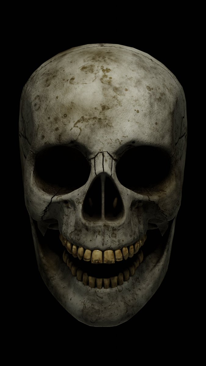 MiyapCG's tweet photo. Blenderで骸骨のモデリングしました。Sketchfabでダウンロード可能。本当はCC0にしたかったけど、できなかった。有料版だけかな？
https://t.co/Rx8STBwaNY
#b3d #scull #3DCG https://t.co/MN57Kr2Zfm