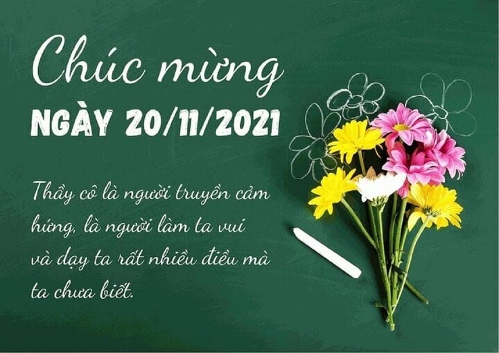 Chúc thầy cô luôn có những giờ giảng dạy bay bổng như H2, thăng hoa như I2, bản lĩnh như N2. Tình cảm của em dành cho thầy cô như các phân tử liên kết trong carbon, không ai có thể phá vỡ được. Mãi yêu thầy cô và kính chúc thầy cô một ngày lễ thật ý nghĩa và