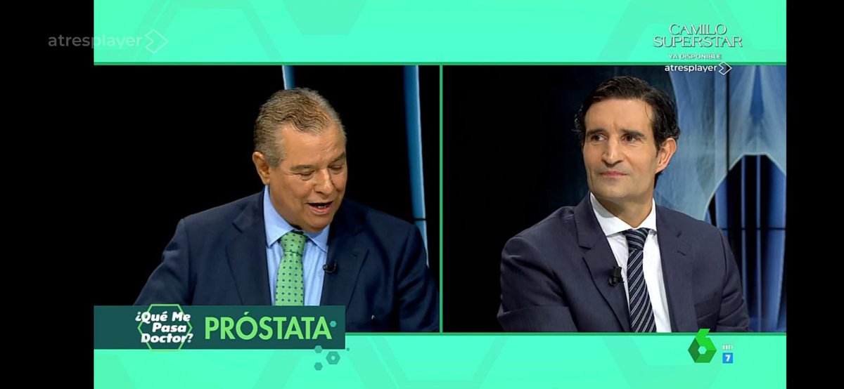 Big thank you to @laSextaTV in the program “Que me pasa doctor”, leader in the field in Spain, for inviting me to speak about #prostate #fusion biopsy #focaltherapy #robotic #surgery in #urology. In @ROC_Urologia and @HMHOSPITALES we work everyday to improve our patients life’s.