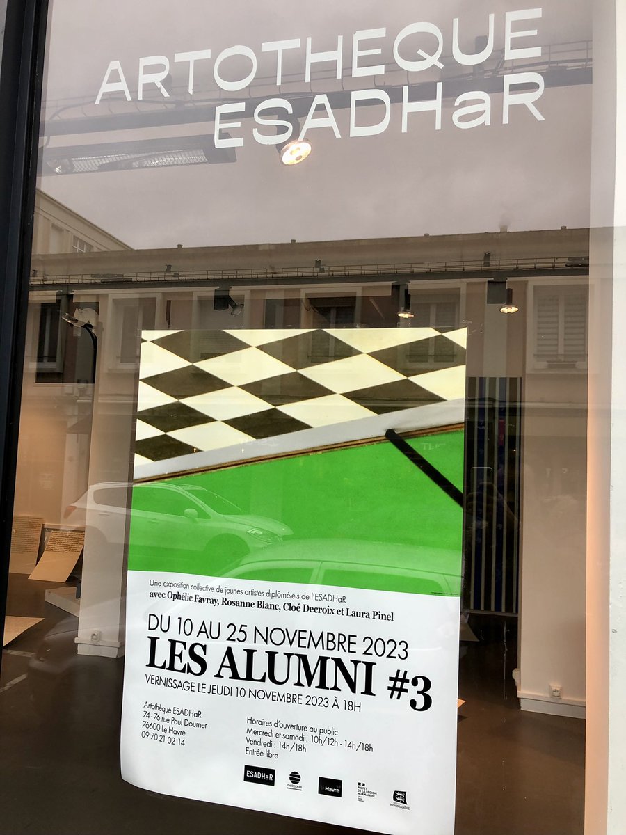 LHsansfiltre's tweet image. Expos « Alumni » avec des anciennes/ancien élèves de Esadhar de Rouen et LH
Actuellement c’est 100% féminin avec ophelie.favray rosanne.blanc laura.nullipare clo.dino 
-&amp;gt; 25 nov 
Artotheque Rue Paul Doumer
#texte #echec #vetements #divers #papierpeint #art #alumni #lehavre