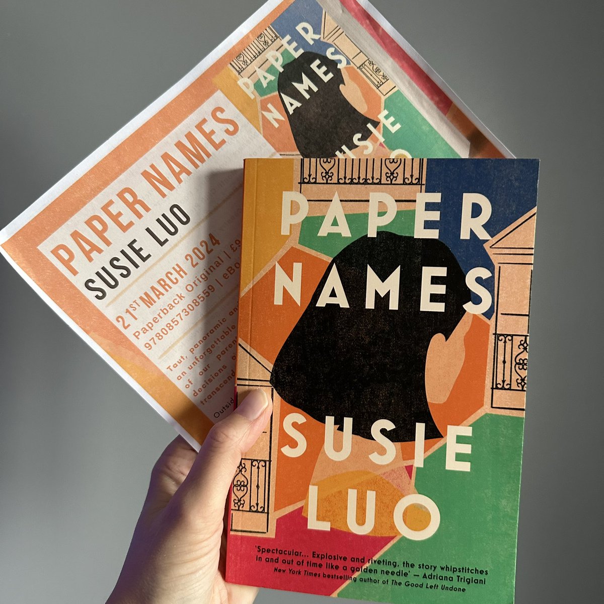 📚📮 #BookPost 📚📮 What an eye-catching cover for #PaperNames by Susie Luo, coming in March 2024 this story focuses on the illusion of the American Dream through three very different perspectives Thank you to @VERVE_Books for my proof copy📚 #BookTwitter #BookBlogger