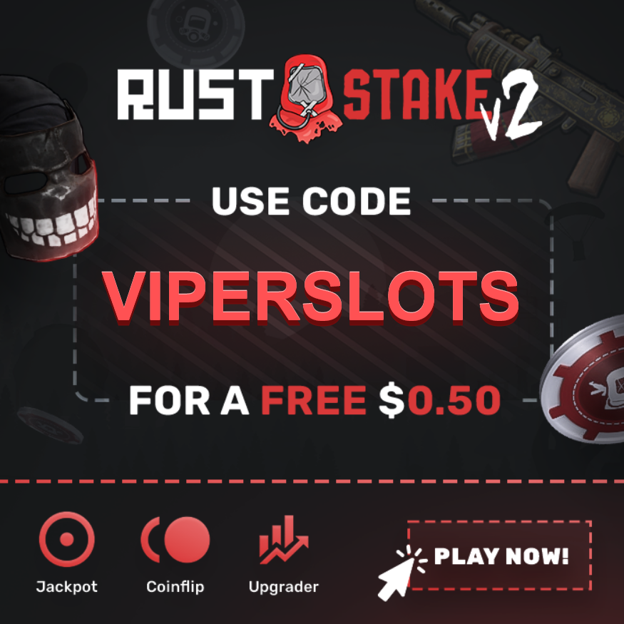 ViperSlots's tweet photo. Claim A No Deposit Bonus @RustStake 

https://t.co/cs444UlrGR

Provably Fair Games✅
Fast Rust Skin Cashouts✅
Large Player Base✅

Read Our RustStake Review: https://t.co/9uqEov4e86

#Rust #RustStake #SkinGambling #ViperSlots #RustCaseOpening #GamblingTwitter #GamblingX #RustGamblingSites #RustBetting #RustCases #RustStakeBonus