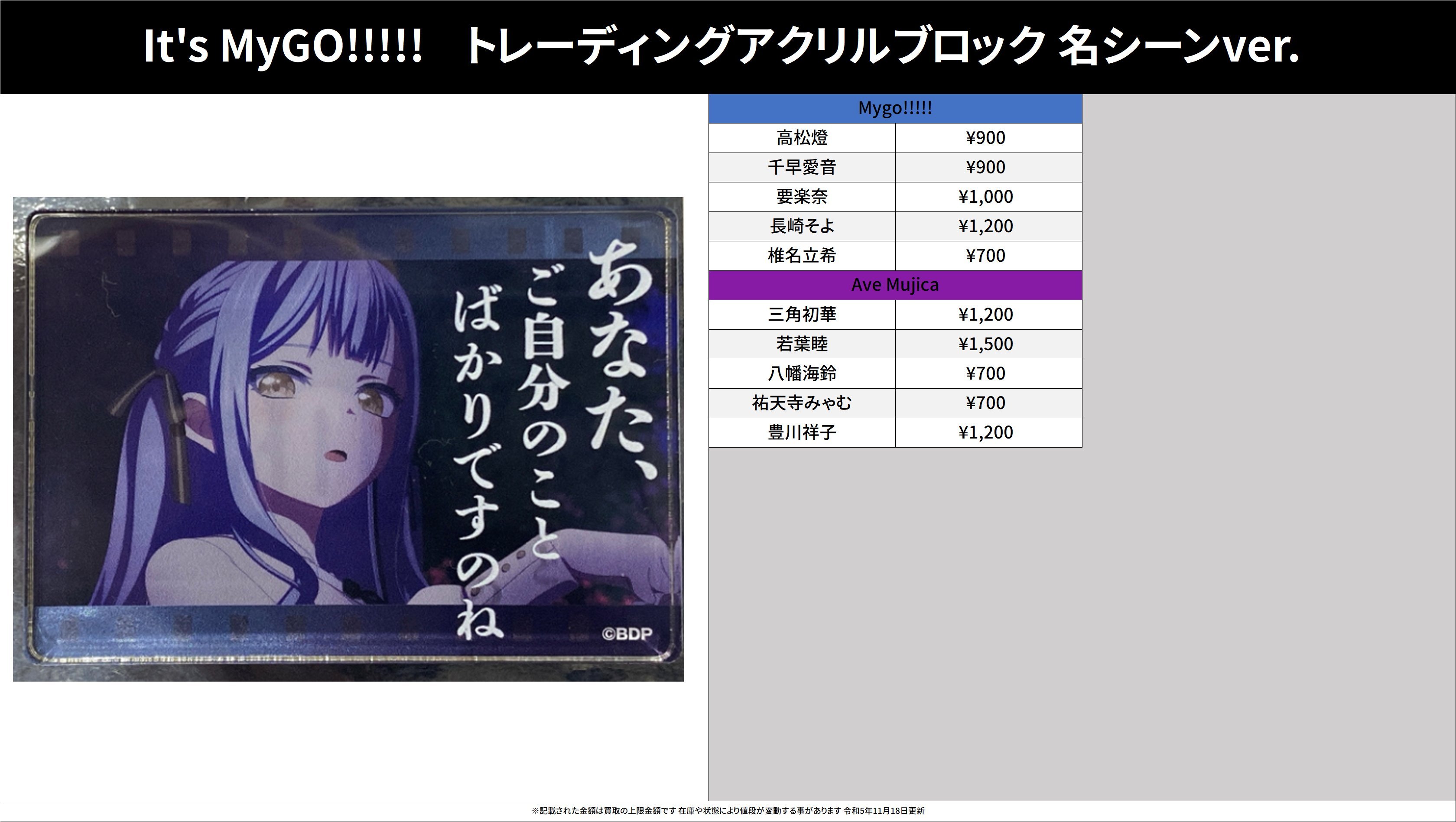 今からでも間に合う『BanG Dream! It's MyGO!!!!!』 - ユキノの
