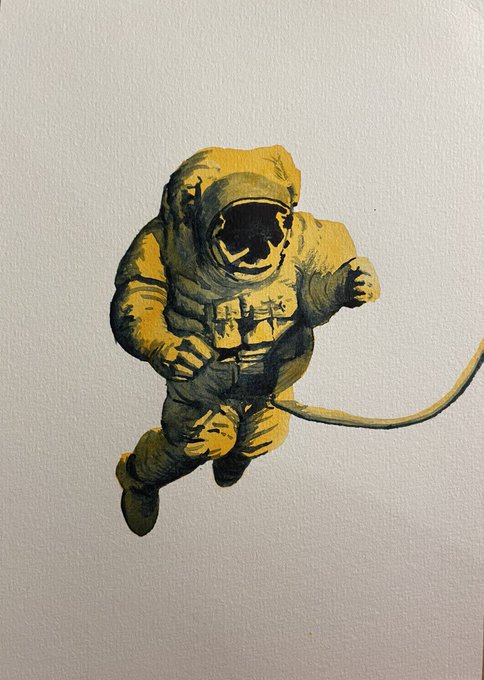 「floating spacesuit」 illustration images(Latest)