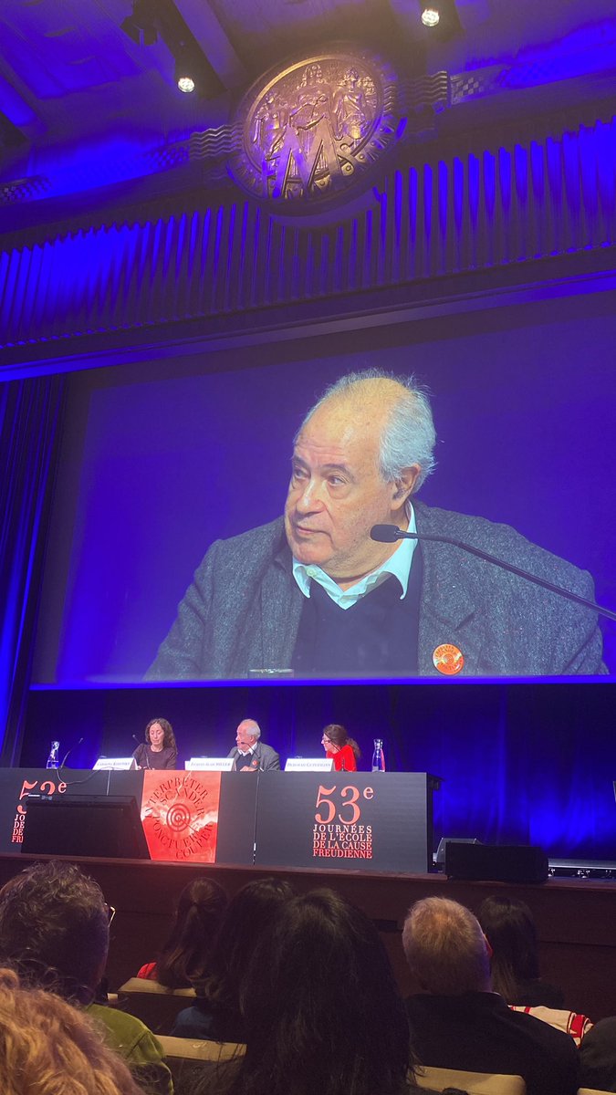 eduasca's tweet photo. #J53 @J53ECF #psychanalyse #interpreter #scander #ponctuer #couper #Lacan
53es Journées de l’École de la Cause freudienne
Jacques-Alain Miller commente le #témoignage d’Analyste de l’École (AE) https://t.co/myj3YNYvuj