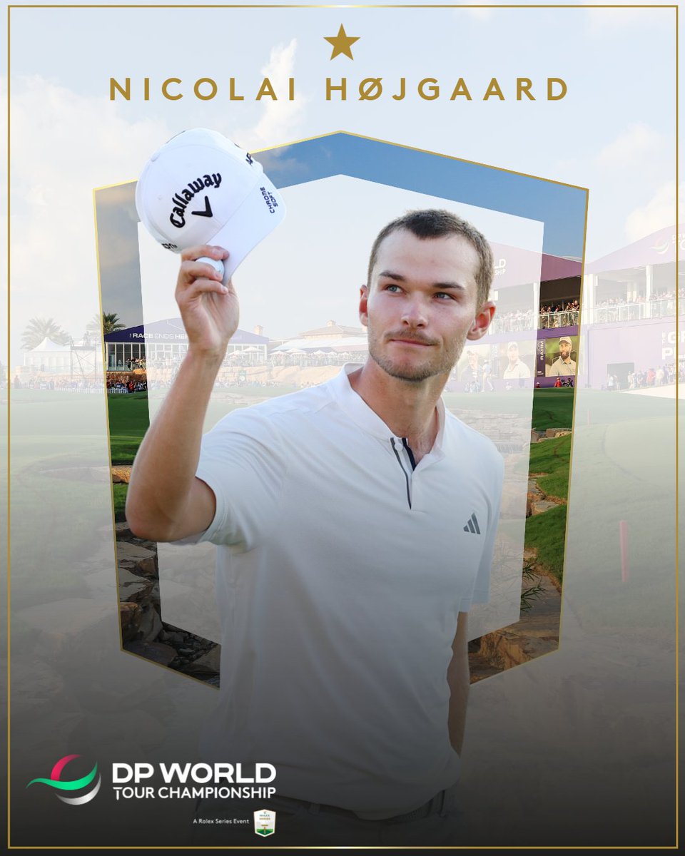Nicolai Højgaard wins the DP World Tour Championship 🏆

He birdies five of his final six holes to claim his first Rolex Series title!

#DPWTC | #RolexSeries