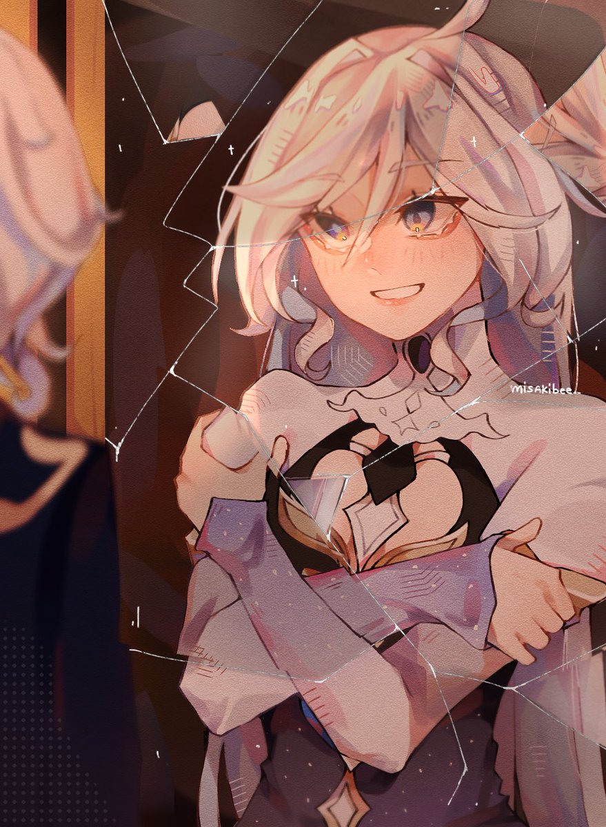 misakibee_'s tweet photo. mirror me #Focalors #Furina #GenshinImpact #genshinimpactfanart https://t.co/h7pmFGjUDG