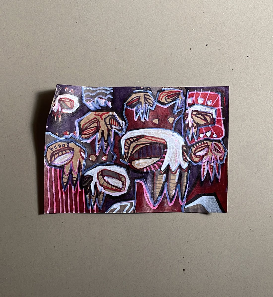 blackandfly's tweet photo. @olaneeran 's art! 

♥️♥️♥️♥️ Such an Incredible mind ! We’ve been eating a lot of @chowdeck lately and this guy looked for a way of recycling small pieces of  brown paperbags into art! A new piece everyday! 🤯🤯🤯🤯 https://t.co/Apqf9Hr0Ur