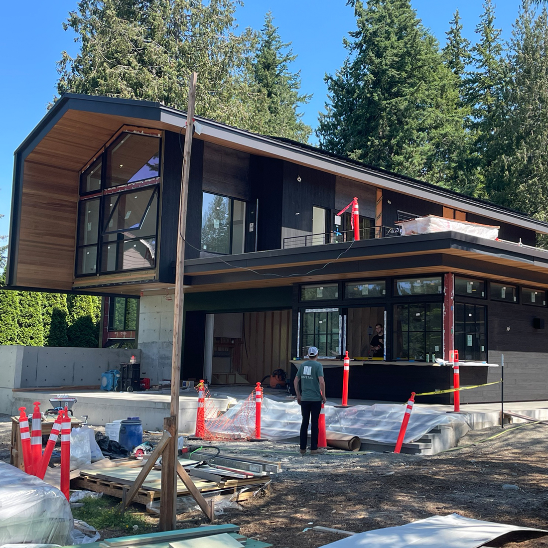 The Gamer HQ Project is quickly coming along in Bellingham, WA. This unique home, designed by <a href="/skbarchitects/">SkB Architects</a>, features reSAWN TIMBER co.'s CUSTOM FSC®-Certified (FSC® C122513) Accoya®. We are excited to see the finished project! 
+
Architect: SkB Architects 
Builder: Dovetail