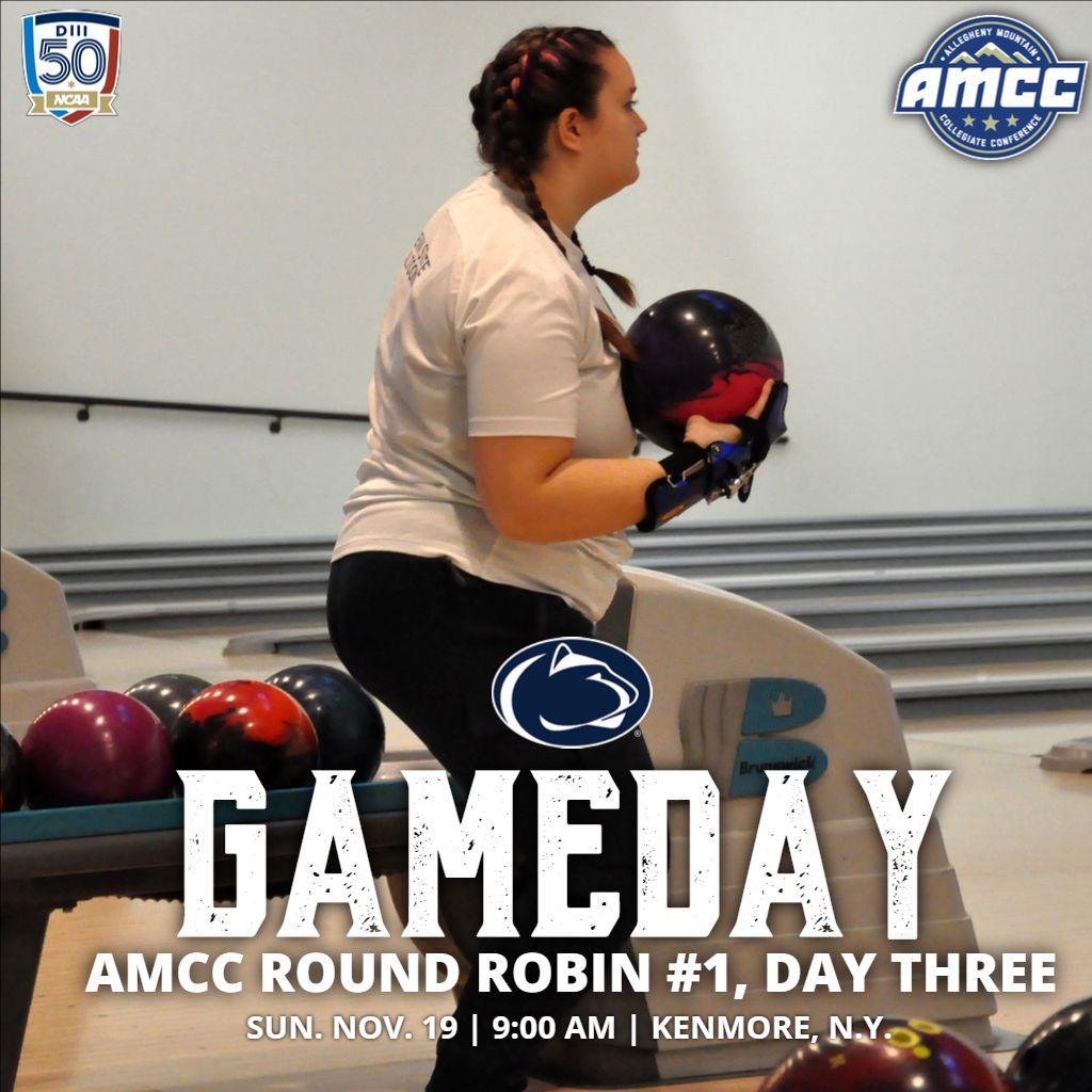 PSAltoonaLions's tweet image. Women's bowling puts the finishing touches on its first weekend of AMCC play today. Go Lions!
🎳#GameDay
➡️AMCC Round Robin #1, Day Three
⏰9 a.m.
📍Classic Lanes | Kenmore, N.Y.
📺 buff.ly/3R4lgFH 

#ncaabowl