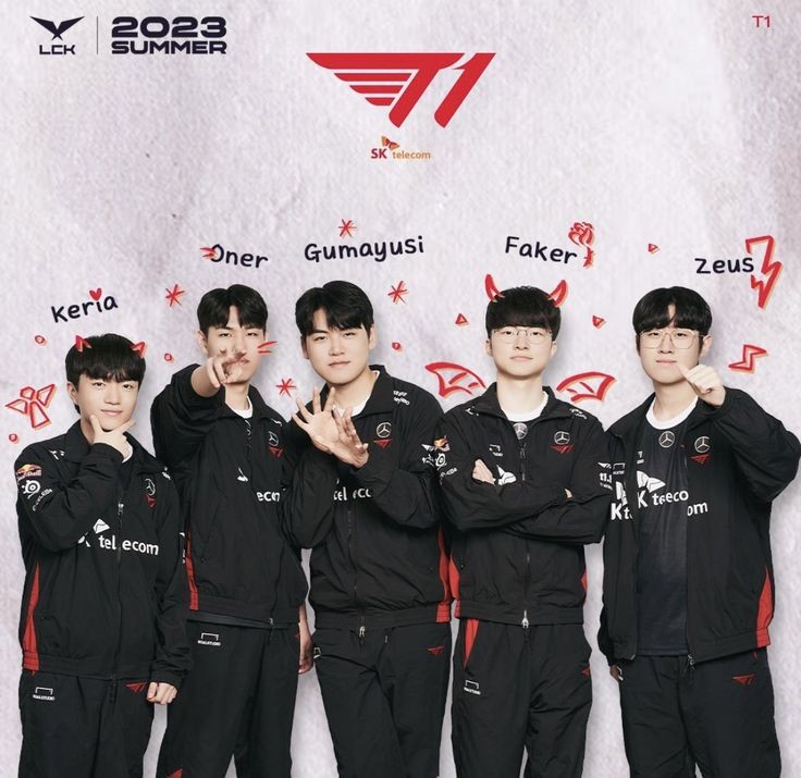 lu31581358's tweet photo. CAMPEONES CARAJO 🏆🏆🏆🏆
¡El mejor equipo del puto mundo!
#faker #keria #zeus #gumayusi #oner #LeagueOfLegends #T1 #Worlds2023 ×te.amo.faker× https://t.co/srC2yiLD0k