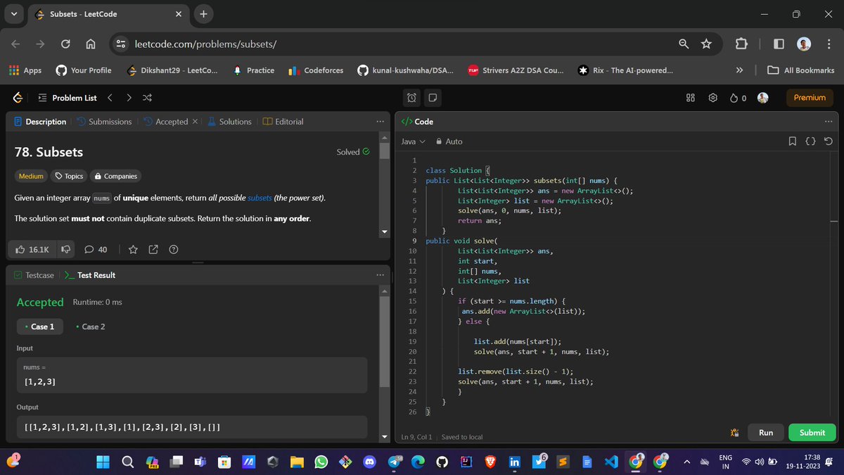 Dikshantk29's tweet image. On Day 53 of my #JavaDSA100DaysChallenge, I dedicated time to thorough revision, understanding the concepts, and 📚🔍💻
Every revisited question brings deeper insights. 💪🚀