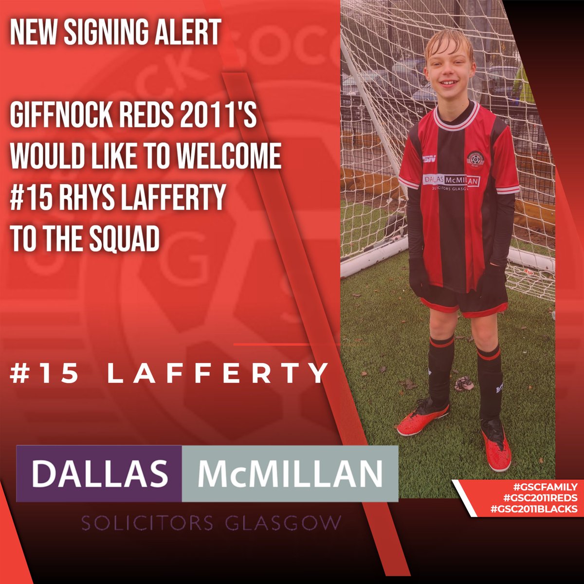 GSC2011RedBlack's tweet photo. 🔴⚫️Giffnock 2011's Red New Signing Alert - Black Friday Deal Secured🔴⚫️
⚽️ In an exciting Black Friday development, "The Reds," has proudly announced the signing of forward Rhys Lafferty as part of a strategic move to enhance the squad's attacking prowess on the pitch. ⚽ https://t.co/U7myOONhXt