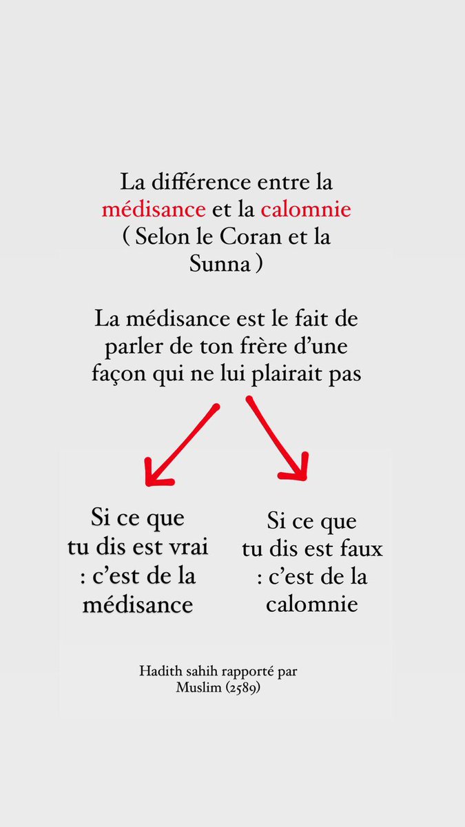La différence entre la médisance et la calomnie