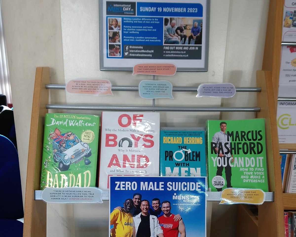 The theme for this year's International Men's Day is 'Zero Male Suicide'. Check out the LRC's selection of resources highlighting male well-being and achievement in film, fiction, fashion, sport and more! #wearestcc #stcharles #internationalmensday