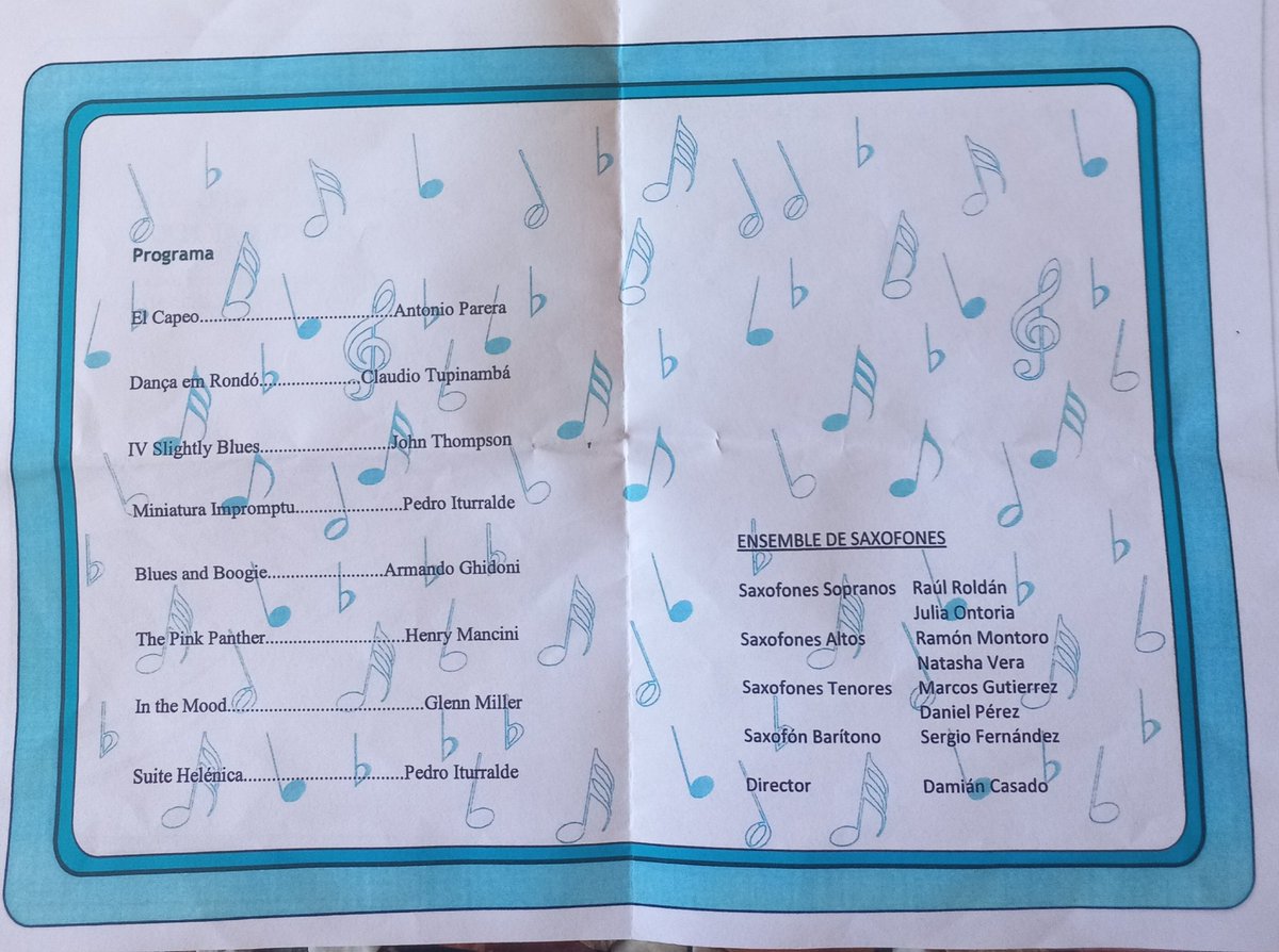 AmpaEM_MRS's tweet photo. Qué bien lo pasamos ayer en el Concierto del Ensemble de Saxofones de la Escuela-Conservatorio Manuel Rodríguez Sales en Batres.

#Leganés 
#Cultura 
#Música https://t.co/soyy3JTx5A