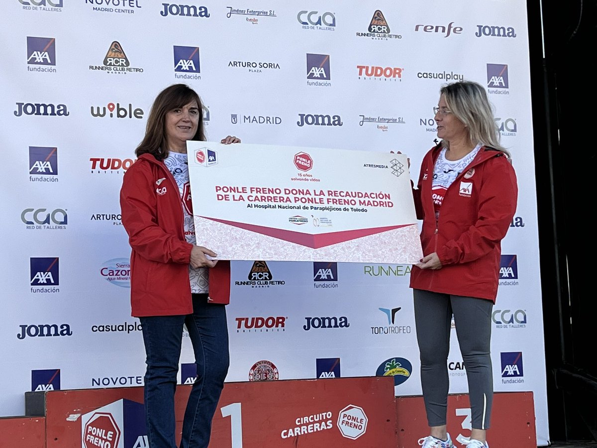 HNParaplejicos's tweet photo. Un año más en #ponlefreno de @atresmediacom 19 MKT corredores en solidaridadcon las  víctimas de tráfico ingresadas en el @HNParaplejicos  GRACIAS https://t.co/oAidjQlaLA