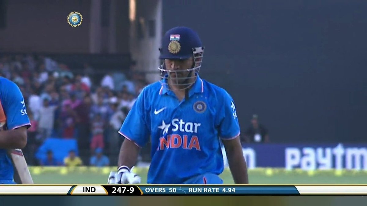 Itzshreyas07's tweet image. MS Dhoni made us believe that you can score 250-300 even after losing 4 wickets on 100 odd runs . Used to stay till the end and post good total for oppositions with tailenders. He was such a beast in ODI cricket. Today&apos;s kids will never understand the impact he had as Batsman
