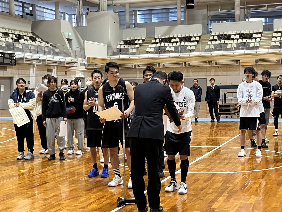 kyotobba's tweet photo. 【第46回京都府民総合体育大会バスケットボール競技 ２次大会】最終結果　男子
　
優勝　　京田辺市
準優勝　亀岡市
３位　　京都市・京丹波町
　
京田辺市は３回ぶり３回目の優勝です https://t.co/80NEwECrL1