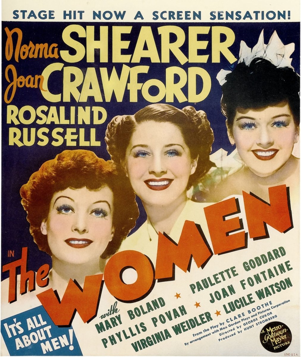 TCMComingUp's tweet photo. #ComingUpOnTCM
THE WOMEN (1939) Norma Shearer, Joan Crawford, Rosalind Russell
Dir.: George Cukor 3:30 AM PT
A happily-married woman lets her catty friends talk her into a divorce when her husband has an affair.
2h 12m | Comedy | TV-PG
#TCM #TCMParty #ClareBootheLuce https://t.co/NLp7H3te5M