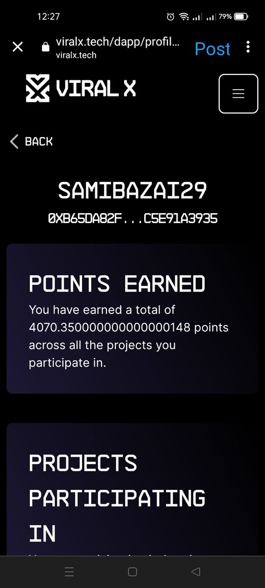 Samibazai29's tweet photo. I m farming $VIRALX got
4k points
 Now u can farm $viralx

Link. 👉👉      https://t.co/em7UzkbXH0

Like share and comments this post

$RATIO
$SRB @StellarProgram
$VIRALX 
@PostTechSoFi $POST
#BabbuCity
$bucoin $butip
#INDvsAUSfinal
#Perletti #MissUniverso2023 #GERTUR #Worlds2023 https://t.co/Q9T3VZ1wlx