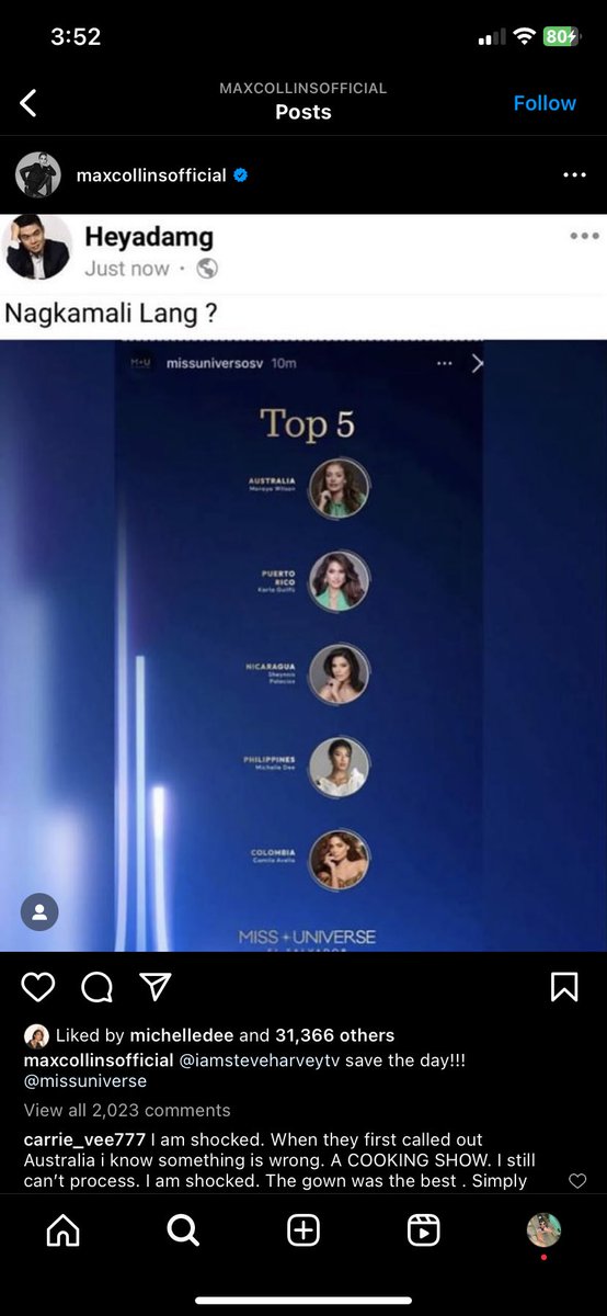 uzgdapyoooclart's tweet photo. @wildcatmorana Nagpost din ang isang kaibigan ni MMD na isang actress na si maxcollins, At naka like pa nga si MMD😳😳😳😳 https://t.co/r6MZmKOwgy