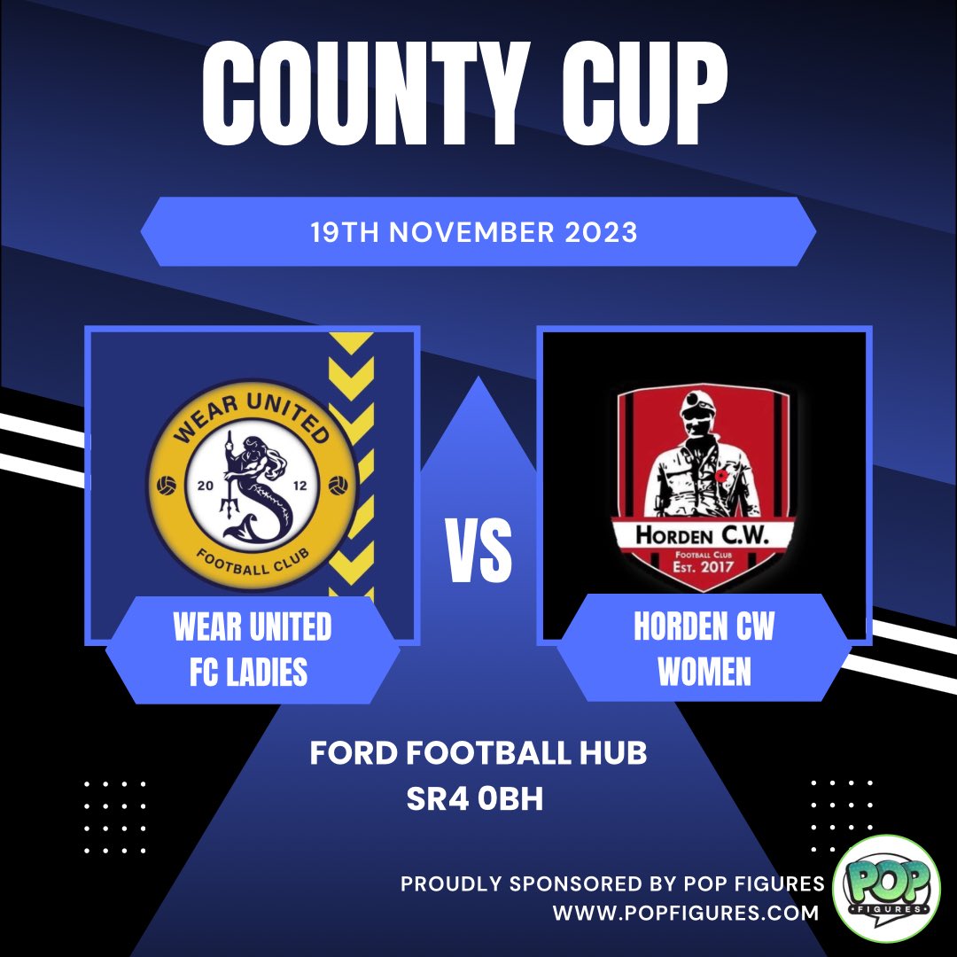 Its County Cup weekend and into the last 16 we go! 

We come up against a familiar foe in Wear Utd FC, a team we played many a game against in League 2, can we make it to the Quarter Finals? Join us at the slightly earlier KO time of 1:30 pm at the Ford Hub

#UpTheMarras 
🔴⚫️⚽️