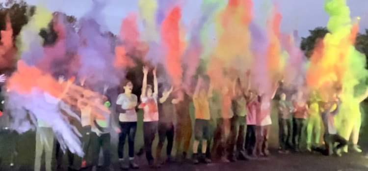 Pre-breakfast colour dash for our Chiller 24 participants!