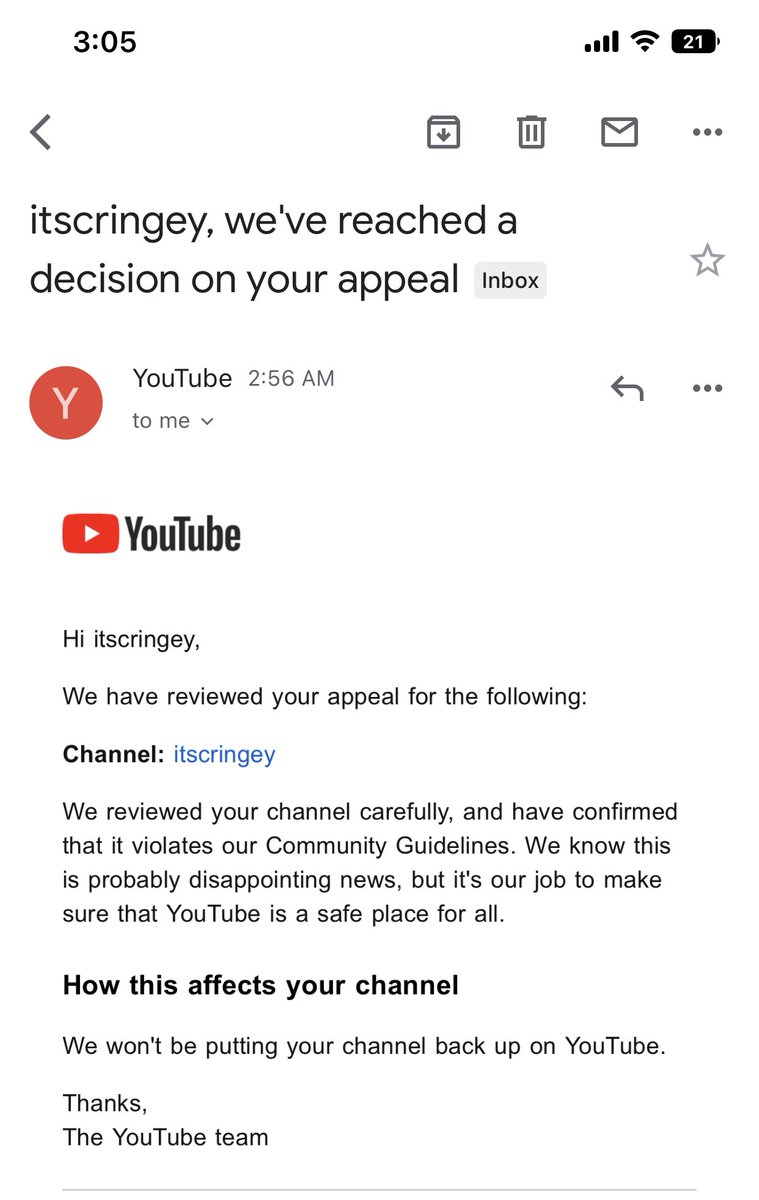 JakeyPromo's tweet image. @TeamYouTube 
My YouTube account sitting at over 600 subscribers was recently hacked and terminated and I had no clue how to get it back till now I’m very confused on how I got hacked but I need help on getting my account back asap… account name is itscringey