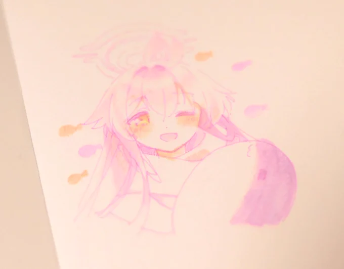 コピックでさらっとホシノ #ブルアカ 