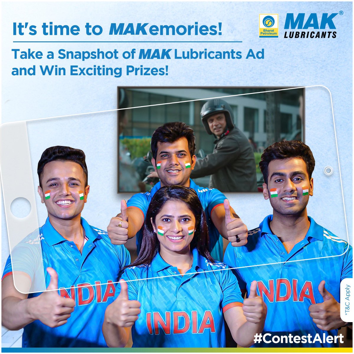 Get ready for an epic match today on Star Gold, Star Sports, and Hotstar, and stand a chance to win gift vouchers worth Rs 1,000/- from MAK Lubricants!

Find the contest entry details in the thread posts.