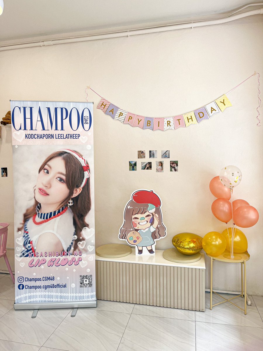 baanrukromcafe's tweet photo. #baanrukrom
#ChampooCGM48 #Champoo18thColorful https://t.co/kJTQbXYQwb