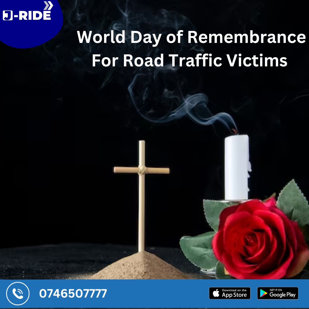 jride_int's tweet photo. As we celebrate world day of remembrance for road traffic crash victims, J-ride acknowledges the crucial work of the emergency services to advocate for better support for road traffic victims and victim families. 
Road safety!
@ntsa_kenya
#londiani
#sikikasafety
#tlab
#deresmart https://t.co/lDNGx8OoP8