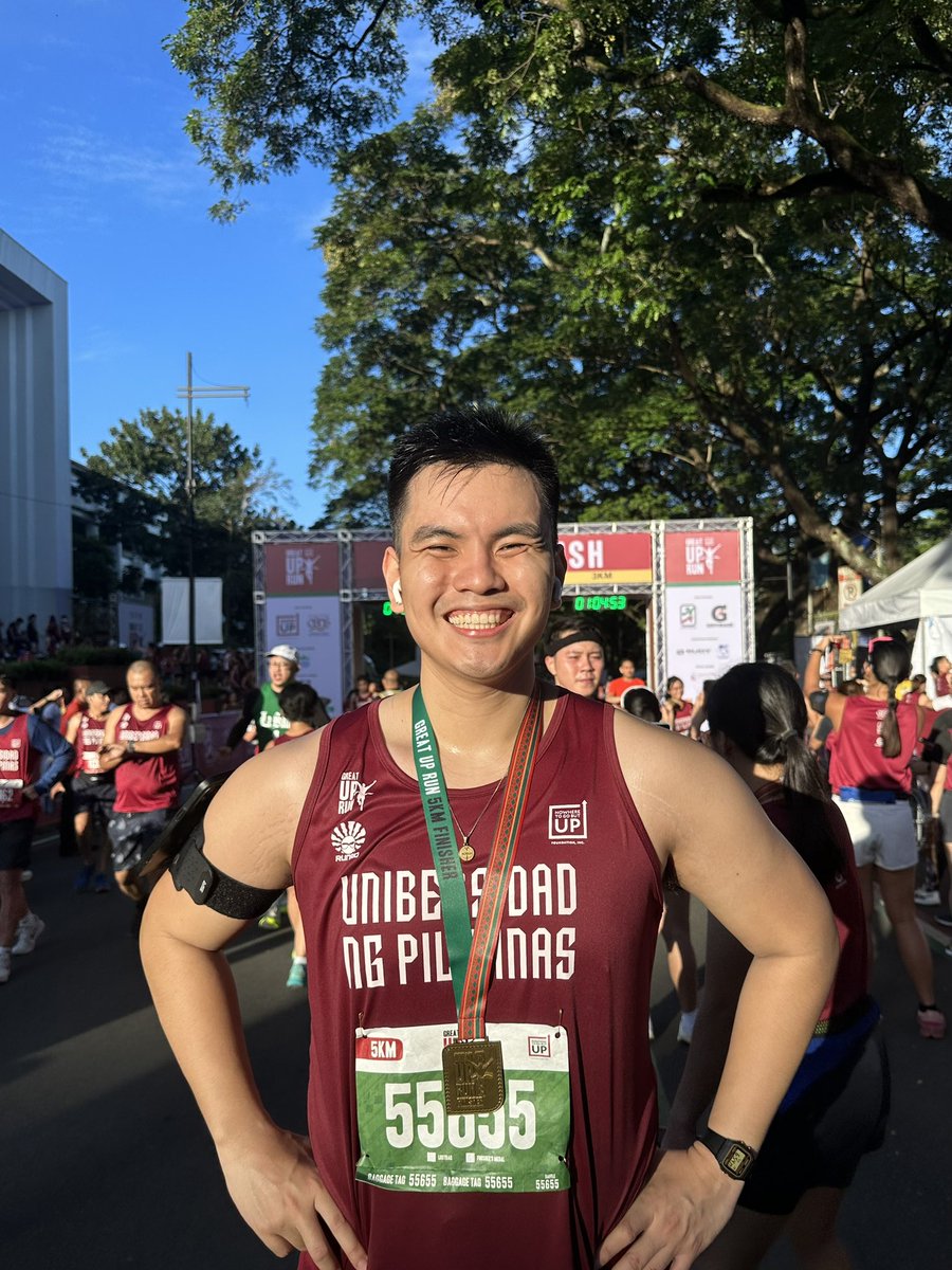 MigsPilapil's tweet photo. Ended a taxing midterm week by presenting our group research papers at the Communication Research International Conference (#CRIC2023) and finishing my first race at #TheGreatUPRun.

Fill the unforgiving minute! https://t.co/JpYeCsJM0L