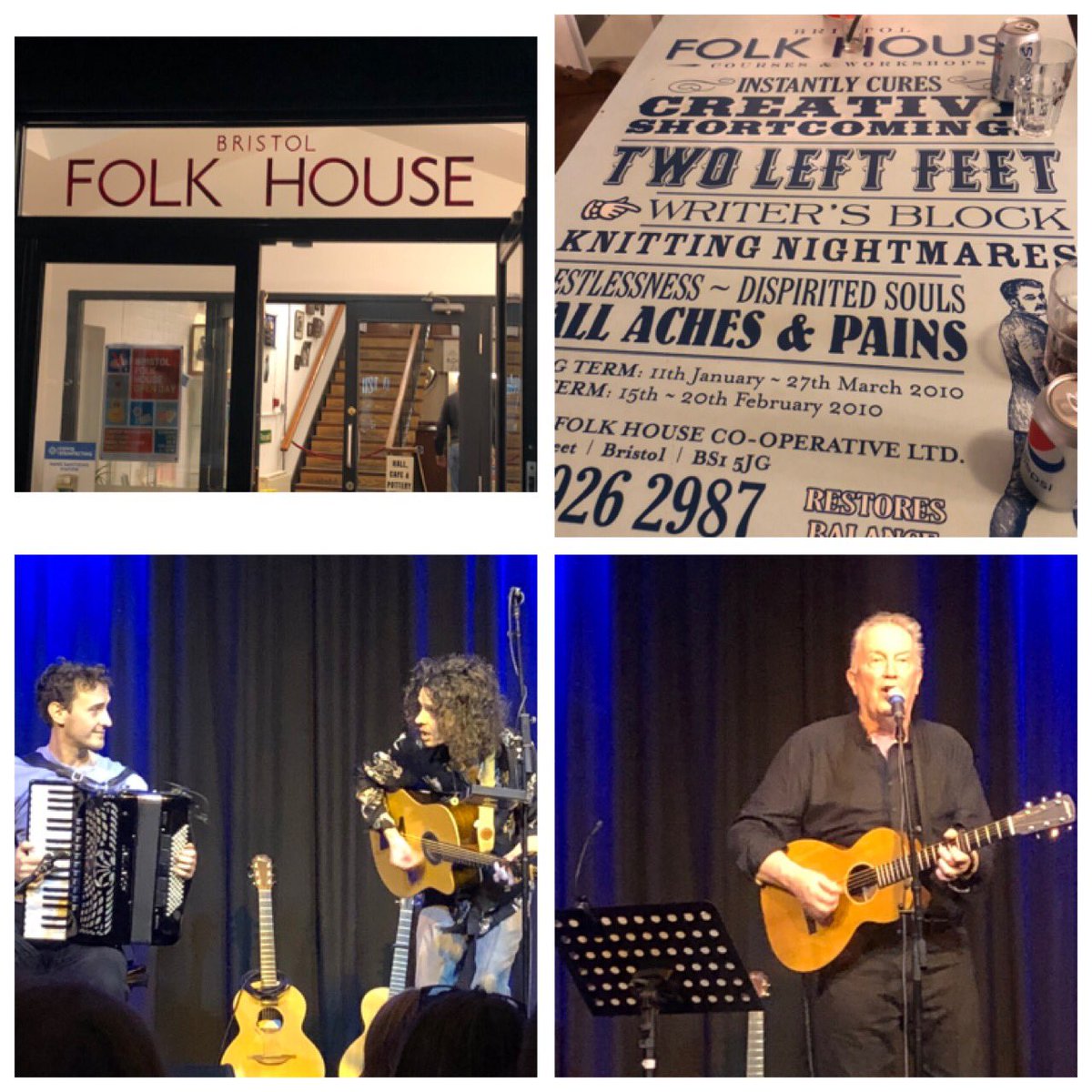 A great evening of songs and stories with Tom Robinson @folkhouse Bristol. Lovely chilled venue and a superb support by India Electric Co.
