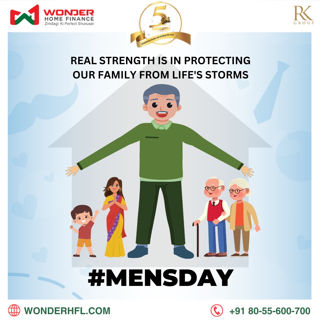 wonderhfl's tweet photo. A man's true strength is revealed in his commitment to shelter his loved ones from life's challenges. Let us all take this pledge this Men’s Day 🏠✨​​

#InternationalMensDay #MensDay #FamilyFirst #HomeSweetHome #StrengthInProtection #FamilyShield #dreambig #DreamHome #trending #trendingnow #homebuying #homeownership #loan #homeloans #housingforall #affordablehousing #homefinance #homeloanexperts #WonderHomeFinance #30yearsofWONDER #30yearsofTRUST #30yearsofownhousing 🎉🌟
