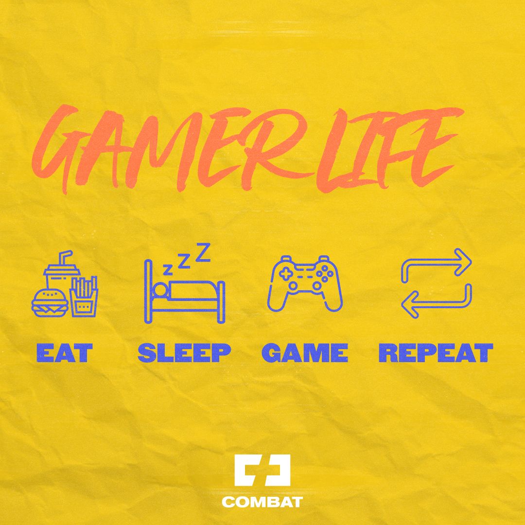 Eat. Sleep. Game. Repeat. 

#onlinegaming #gamingcommunity #aheadofthegame