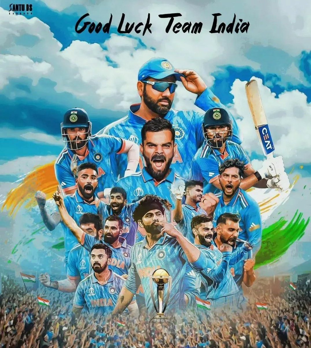 Vicky1850239437's tweet photo. Good luck India #beast https://t.co/wB0kMXUmFV