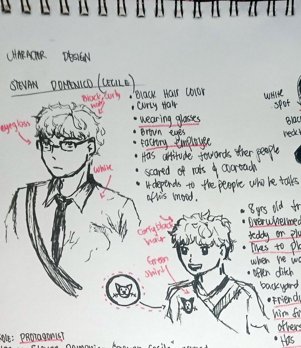 Creationfterror's tweet photo. A little peak ๐ to one of my characters! I draw them and wrote them so I won't forget it๐... And also it helps me to imagine who I'm describing
#writer #WritingCommunity #novel #terrorofcreation #writingnovel https://t.co/krQYMl6jz7