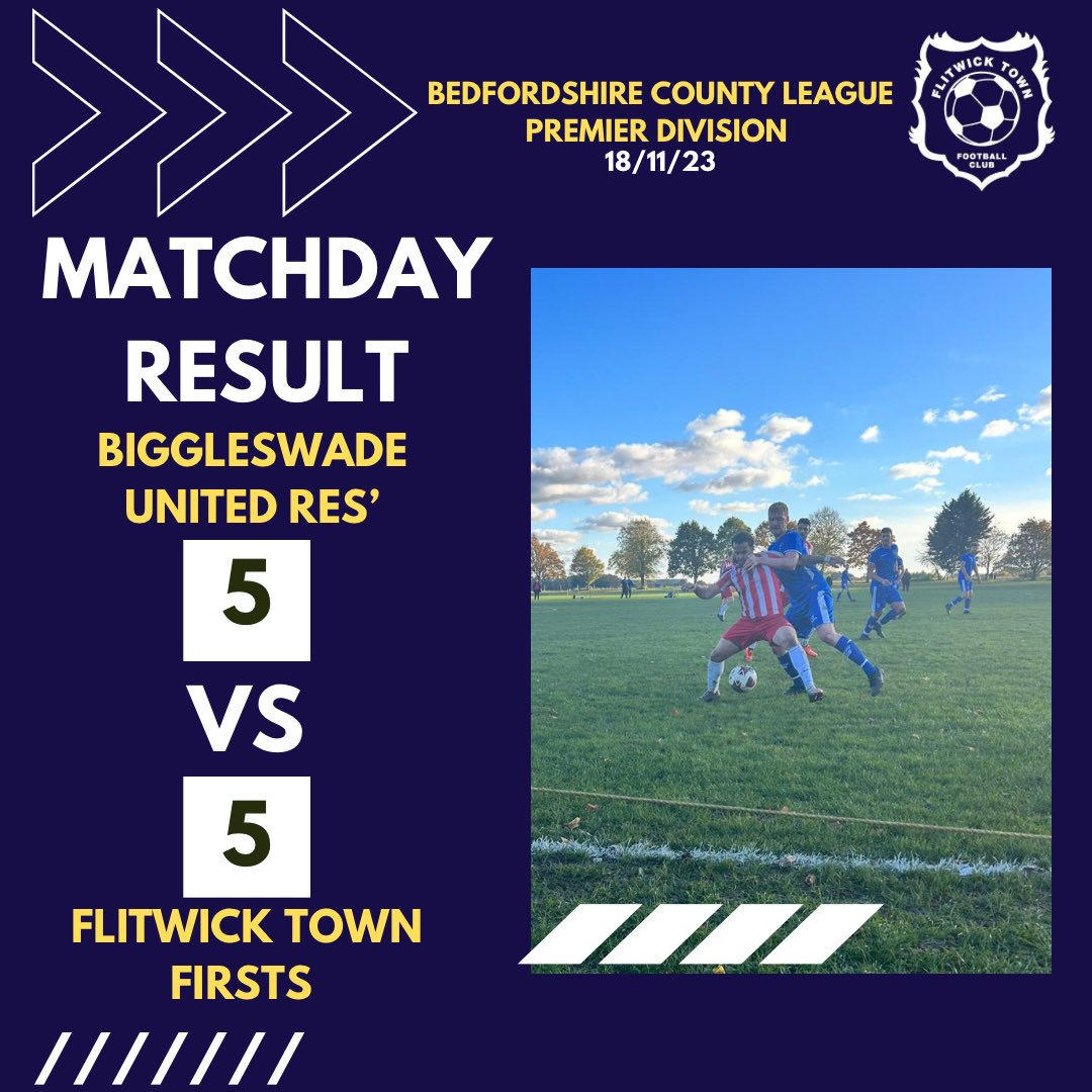 FlitwickTownFC's tweet photo. Goals galore this weekend for Town‼️

The First Team pulled late goals back to draw 5-5 against a very good @BUFC_Reserves side, and could have nicked it at the death

The A Team ran out 6-1 winners over @CSRovers playing some lovely football along the way

Ressies was postponed https://t.co/fepsP31zK3