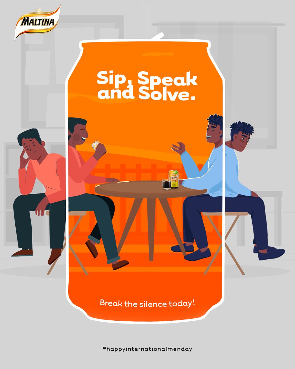 In unity, we find strength. So sip courage, speak up, and let's solve together. 
Happy International Men’s Day

#Maltina 
#ShareHappiness