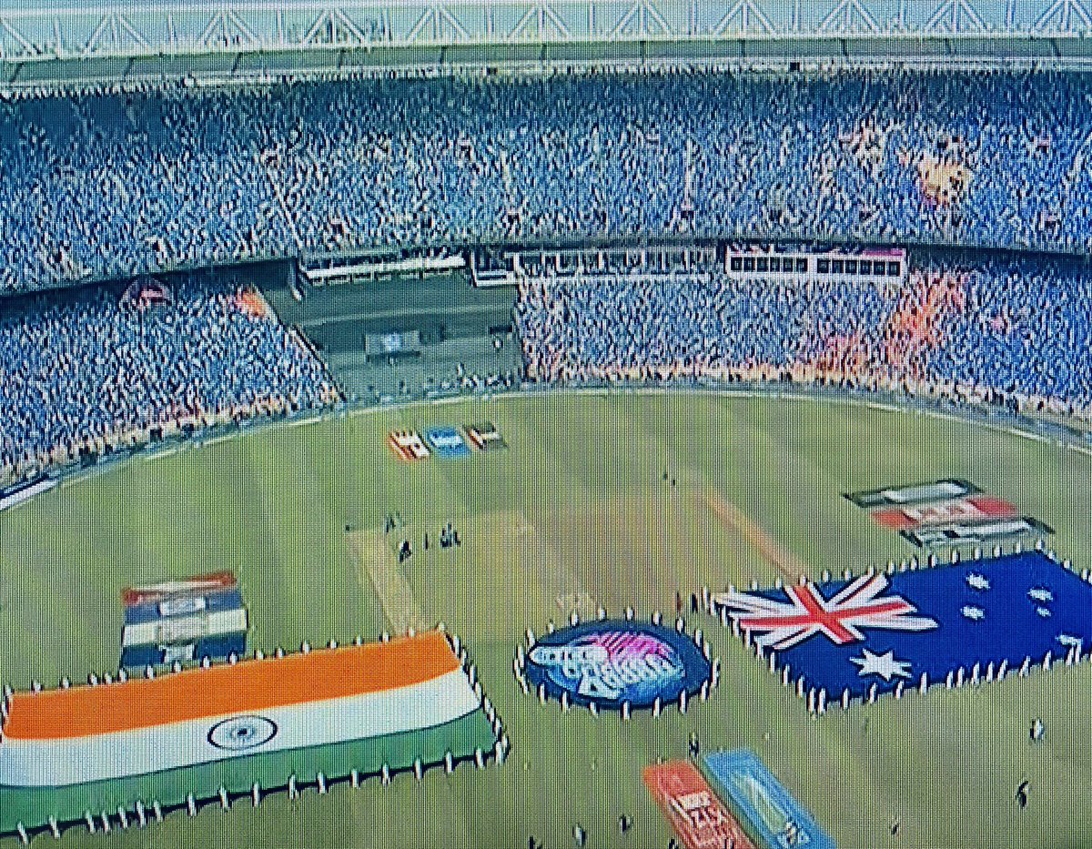 Sea of blue... Best wishes #TeamBharat #TeamIndiainFinal 💐👏💐