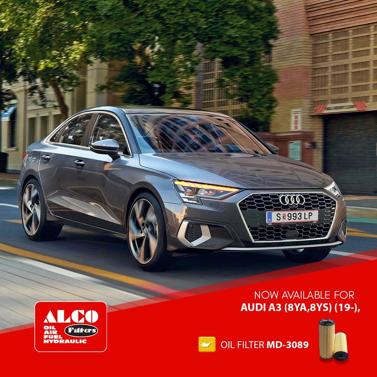 ALCOfilters's tweet photo. ๐ข New Filter Release! ๐ขCheck out our new MD-3089 Oil Filter for AUDI A3 (8YA,8YS) (19-)! Find more brand new filter releases here โก๏ธ
https://t.co/No5pxL1zbb
~Your Filtration Partner.
https://t.co/IIekPvJg0f
.
.
.
#ALCOFilters #FilterSpecialist #YourFiltrationPartner https://t.co/KyGejSxWSg