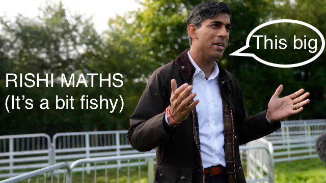 Rishi maths - always check the working

40 Hospitals = 5
50 refurbed schools = 4
2000 more GPs = 2200 fewer
5000 beds = 2700 fewer
800 ambulances = 51
More police = restored lost police
56% decrease crime = 56% increase
Record funding = check inflation + population
5 pledges….🤔