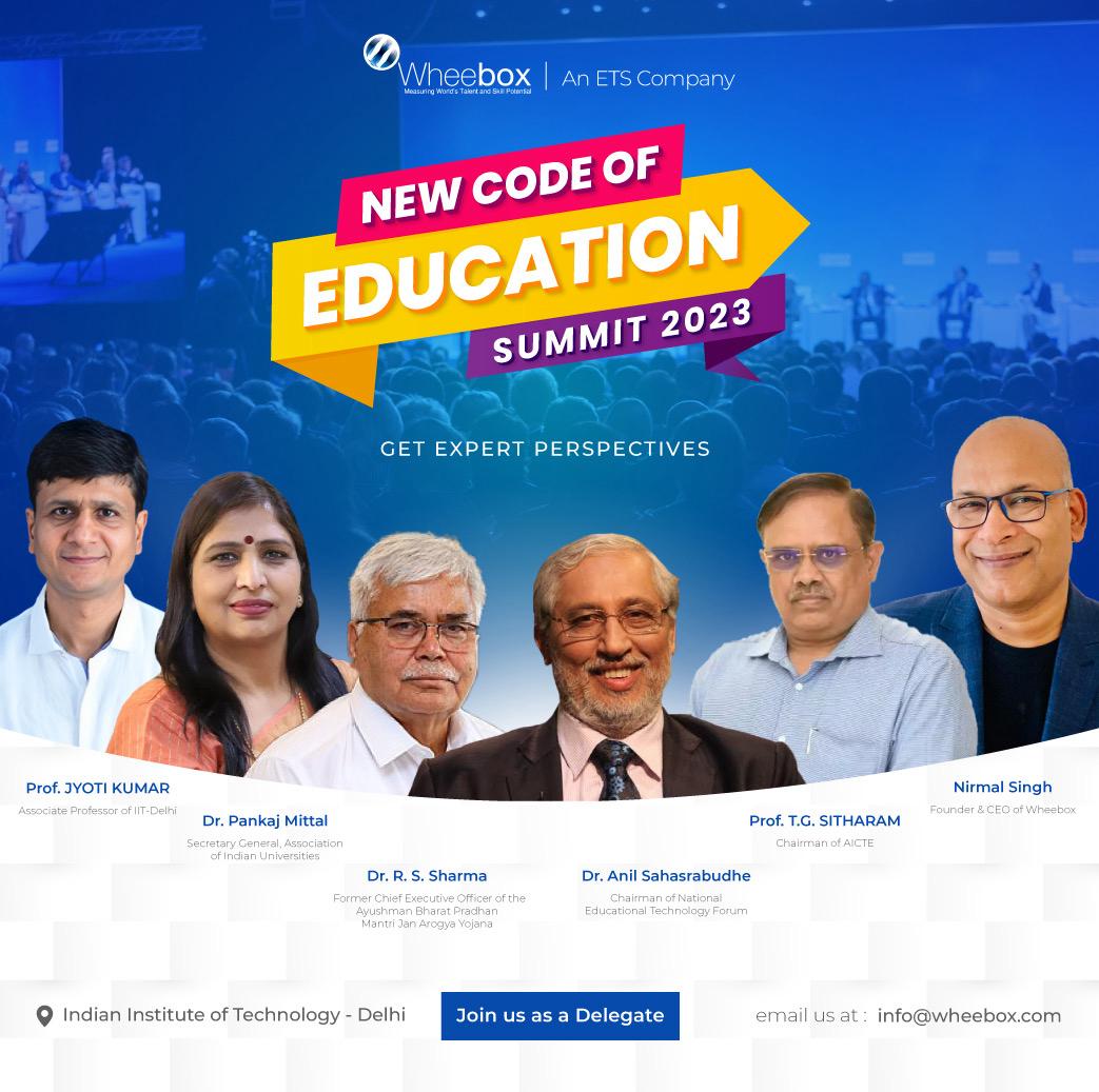 Wheebox (@mywheebox) on Twitter photo Get ready for an unparalleled experience as we bring together visionaries & leaders from the higher education sector in India to dive into the Future of Education at The New Code of Education Summit 2023!
Join us as a delegate | Email us: info@wheebox.com
newcodeofeducation.com Get ready for an unparalleled experience as we bring together visionaries & leaders from the higher education sector in India to dive into the Future of Education at The New Code of Education Summit 2023!
Join us as a delegate | Email us: info@wheebox.com
newcodeofeducation.com