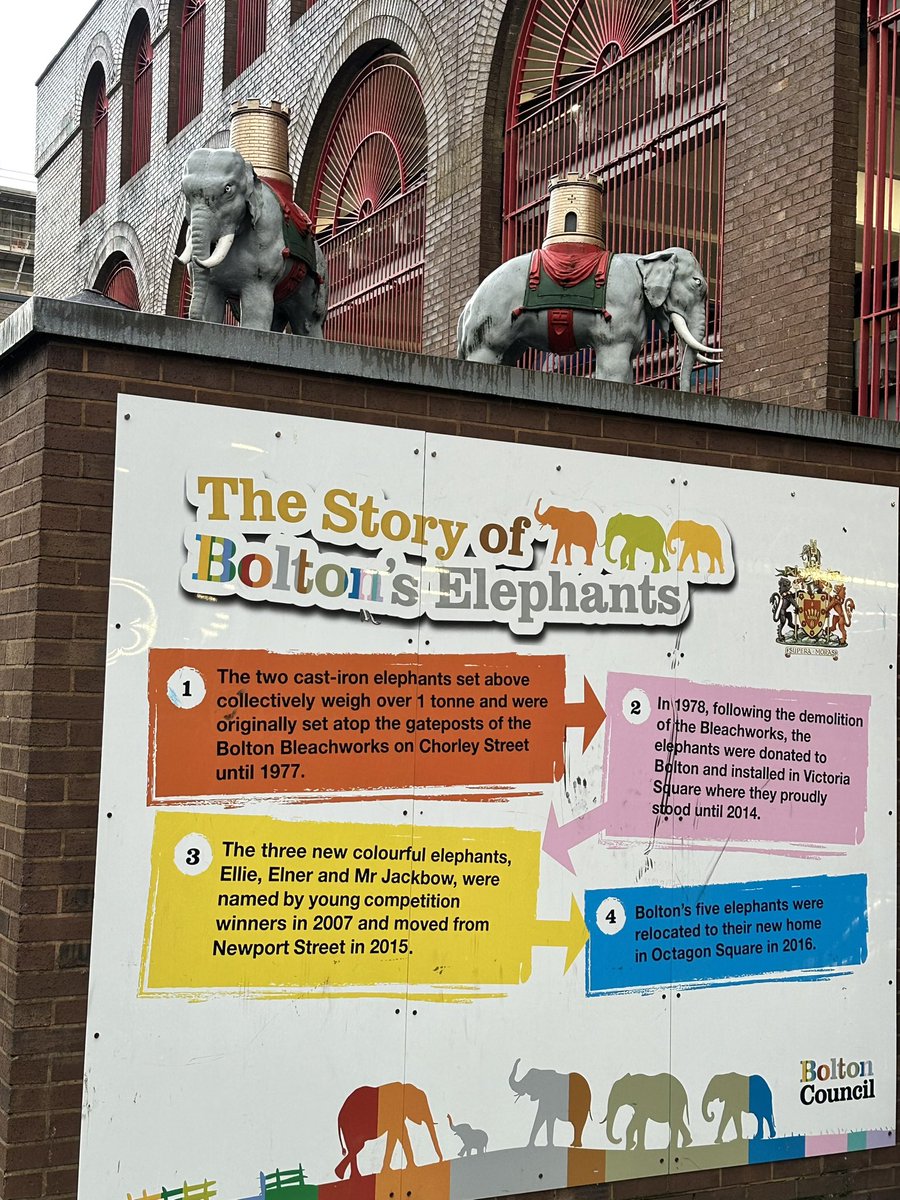 The story of Bolton’s Elephants 🐘 #localhistory #bolton #elephants #historyfacts #boostingbolton