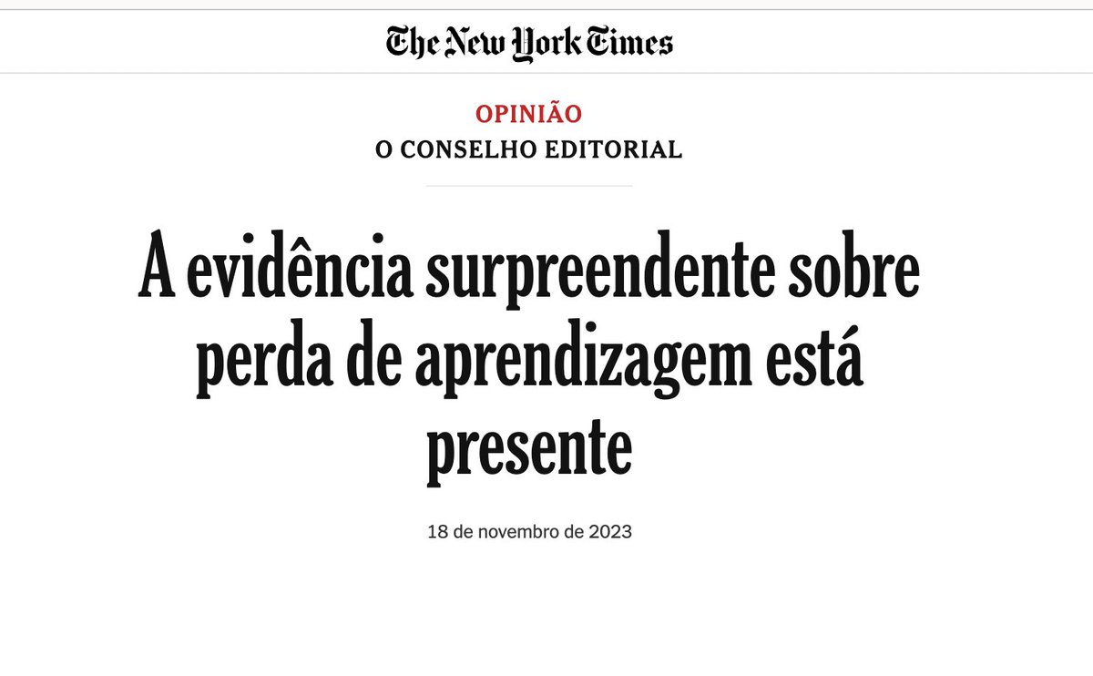 rmotta2's tweet photo. Sempre denunciei que o maior crime da pandemia foi fechar escolas, uma medida absurda já que os riscos para as crianças eram mínimos.

Milhões de alunos ficaram meses sem aula, destruindo suas chances de uma vida melhor.

Agora o NY Times concorda.

Tarde demais. https://t.co/hmH4aUIdhb