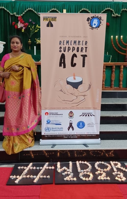 IRSPC_RSP's tweet photo. https://t.co/16zaOgd3sG

On Nov 19, 2023, the #RoadSafetyProbe observed the #WDoR2023 at Trinity Lutheran Church, Hyderabad. They promoted road safety, shared experiences, and emphasized adherence to traffic rules. #RoadSafety #RemembranceDay
#WHO #RoadSafetyNGOs #UN_RSF #UNRSC https://t.co/6XY6LbQIba